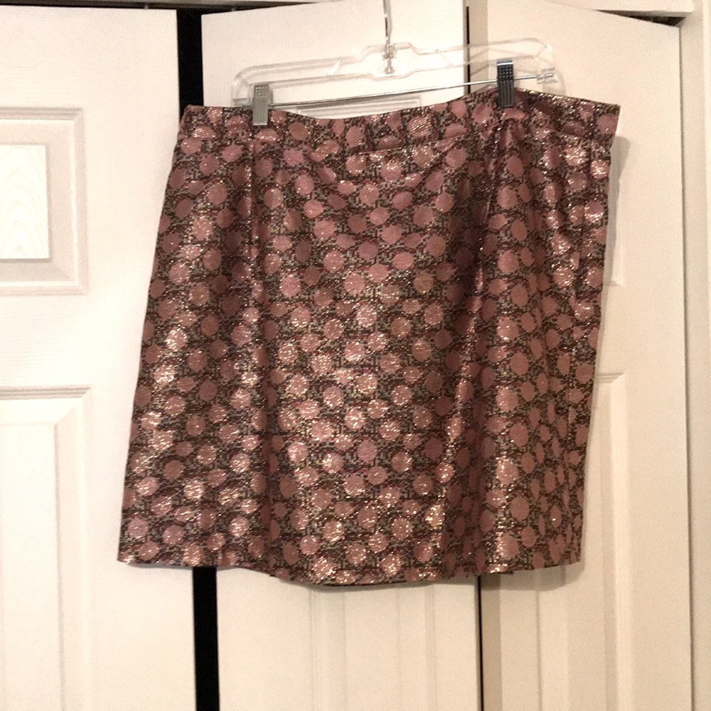 Poshmark Chrome Polka-Dot Skirt